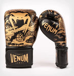 VENUM DRAGON'S FLIGHT KIDS MUAY THAI BOXING GLOVES 4-6 oz Black Bronze