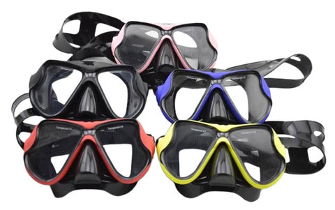 Scuba Diving Snorkeling Wide View Plano Lenses Anti-Fog Mask Adults 5 Colours DM401