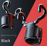 Heavy Duty Weight Lifting Hooks Wrist Support with Non-Slip Straps Size Free (ES001)