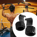 Heavy Duty Weight Lifting Hooks Wrist Support with Non-Slip Straps Size Free (ES003)