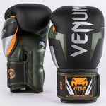 VENUM-1392-604 ELITE MUAY THAI BOXING GLOVES 8-16 OZ Black Silver Kaki