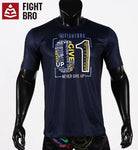 FIGHTBRO FBT007 Boxing T-Shirt SIZE S-2XL Dark Blue