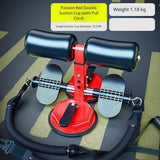 Multifunctional Adjustable AB Trainer Sit-Up Assist Device with Double Suction Cups & Resistance Pull Cord 2 Colours