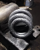 Traditional Martial Art Hung Ga Kuen Wing Chun Kung Fu Iron Forearm Wrist Rings Strength Training Stainless Steel Handmade Size S / M / L