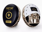 FIGHT DAY FFM4 MUAY THAI BOXING MMA PUNCHING AIR FOCUS MITTS PADS BLACK GOLD