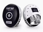 FIGHT DAY FFM4 MUAY THAI BOXING MMA PUNCHING AIR FOCUS MITTS PADS BLACK SILVER