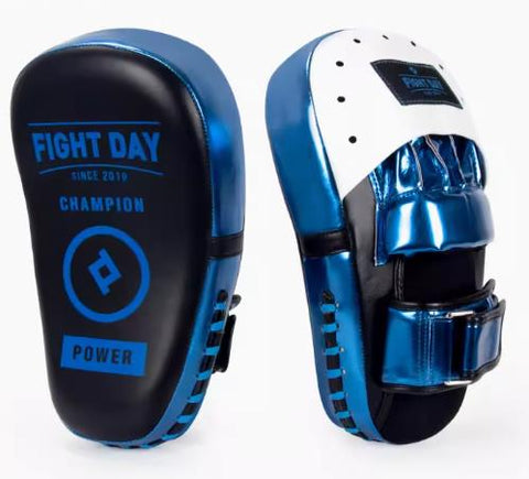 FIGHT DAY FKP3 MUAY THAI BOXING MMA PUNCHING LONG FOCUS MITTS PADS Black Blue