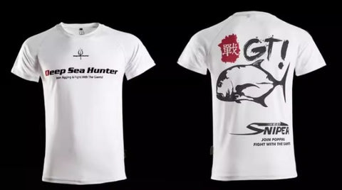 Outdoor Fishing Quick Dry Anti UV T-Shirt GT FT004 Size M-4XL White
