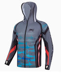 Outdoor Fishing Quick Dry Anti UV Hoodie Jacket FT013 Size S-4XL Grey
