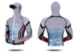 Outdoor Fishing Quick Dry Anti UV Hoodie Jacket Ice Silk FT014 Size S-4XL Grey