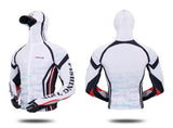 Outdoor Fishing Quick Dry Anti UV Hoodie Jacket Ice Silk FT014 Size S-4XL White