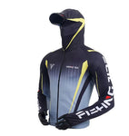 Outdoor Fishing Quick Dry Anti UV Hoodie Jacket Ice Silk FT016 Size S-4XL Grey