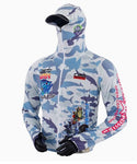 Outdoor Fishing Quick Dry Anti UV Hoodie Jacket Ice Silk FT027 Size S-4XL