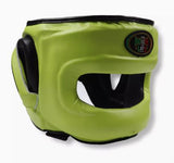 No Boxing No Life Full Face Protector Boxing Sparring Headgear Head guard M-L Green