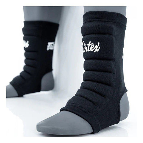 FAIRTEX AS2 PADDED ANKLE SUPPORT GUARD SIZE FREE Black
