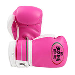No Boxing No Life Golden Boy Boxing Gloves Junior Extra Thick PU Leather 2-6 oz Pink