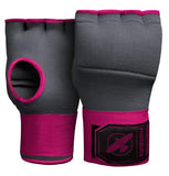 HAYABUSA MUAY THAI BOXING QUICK GEL GLOVES HANDWRAPS XS-XL Grey Pink