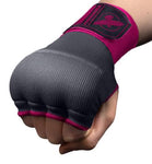 HAYABUSA MUAY THAI BOXING QUICK GEL GLOVES HANDWRAPS XS-XL Grey Pink