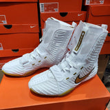 NIKE HYPERKO 3 PROFESSIONAL BOXING SHOES BOOTS US 8.5-13 White Mtlc Gold