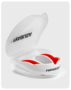 Hayabusa Combat MOUTHGUARD Senior Age 10+ White Red