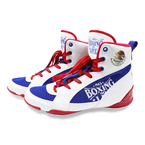 NO BOXING NO LIFE BOXING SHOES BOOTS Eur 35-45 Red White Blue