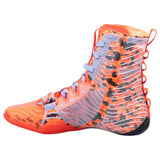 NIKE HYPERKO 3 SE PROFESSIONAL BOXING SHOES BOOTS US 9-10.5 Black Bright Crimson-Aluminum