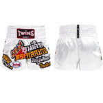 Twins Spirit MUAY THAI MMA BOXING Shorts S-XXL White
