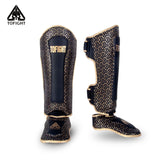 TOFIGHT MUAY THAI BOXEN MMA SPARRING SCHIENBEINSCHÜTZER GRÖSSE M/L Weiß 