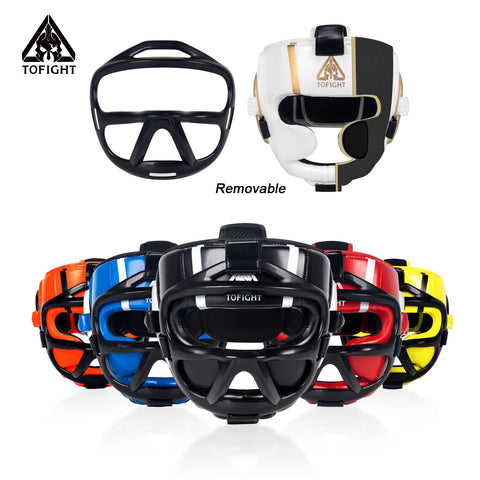 Tofight HG7 Boxing Sparring Steel Metal Full Face Cage Shield  Head guard Size S/M 6 Colours