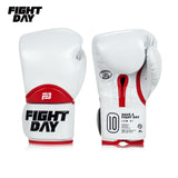 Fight Day JDM01 MUAY THAI BOXING GLOVES Microfiber 6-16 oz White Red