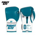 Fight Day JDM01 MUAY THAI BOXING GLOVES Microfiber 6-16 oz Green White