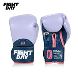 Fight Day JDM01 MUAY THAI BOXING GLOVES Microfiber 6-16 oz Purple Blue