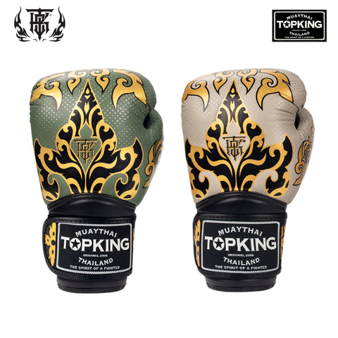 Top King TKBGKN Kanok MUAY THAI BOXING GLOVES 8-16 oz 2 Colours