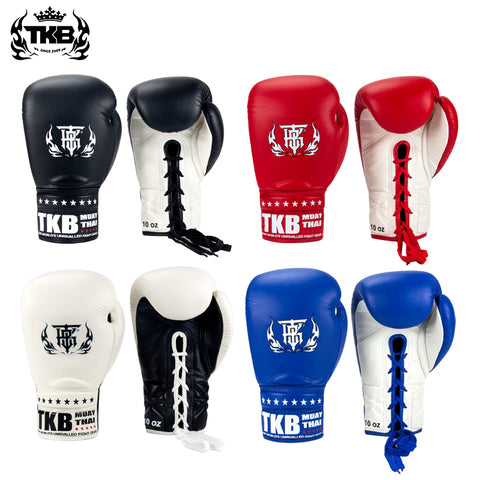 Top King TKBGSC Super Comp Lace Up MUAY THAI BOXING GLOVES 8-14 oz 4 Colours