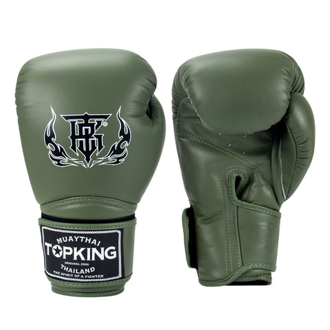 Top King TKBGSV MUAY THAI BOXHANDSCHUHE Rindsleder 8-16 oz Schwarz