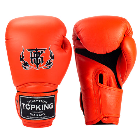 Top King TKBGSA SUPER AIR MUAY THAI BOXING GLOVES Kids 6 oz Orange