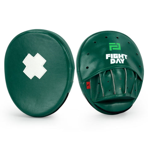 FIGHT DAY SBL-03Y BOXING PUNCHING FOCUS MITTS PADS GREEN