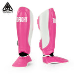 TOFIGHT SPARRING SHIN GUARD PROTECTOR SIZE M-XL Pink White