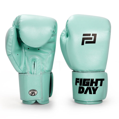 Fight Day TYM-01C MUAY THAI BOXING GLOVES Microfiber kids 4-6 oz Mint Green