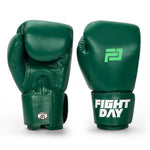 Fight Day TYM-01C MUAY THAI BOXING GLOVES Microfiber 8-14 oz Green