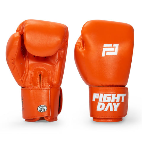 Fight Day TYM-01C MUAY THAI BOXING GLOVES Microfiber kids 4-6 oz Orange