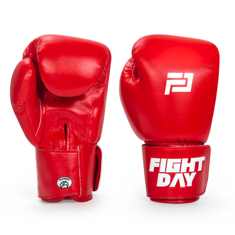 Fight Day TYM-01C MUAY THAI BOXING GLOVES Microfiber kids 4-6 oz Red