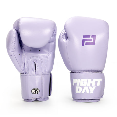 Fight Day TYM-01C MUAY THAI BOXING GLOVES Microfiber kids 4-6 oz Light purple