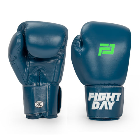 Fight Day TYM-01C MUAY THAI BOXING GLOVES Microfiber kids 4-6 oz Blue