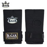 RAJA RPPK-6 MUAY THAI BOXING QUICK GEL HANDSCHUHE HANDBANDAGEN XS-L Schwarz