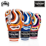 Top King TKBGWT WILD TIGER MUAY THAI BOXHANDSCHUHE, Rindsleder, 8-14 oz, 3 Farben