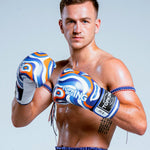 Top King TKBGWT WILD TIGER MUAY THAI BOXHANDSCHUHE, Rindsleder, 8-14 oz, 3 Farben