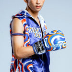 Top King TKBGWT WILD TIGER MUAY THAI BOXHANDSCHUHE, Rindsleder, 8-14 oz, 3 Farben