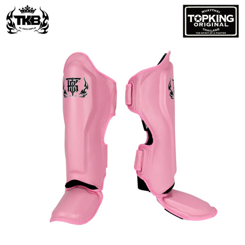 TOP KING TKSGBL MUAY THAI BOXING MMA SCHIENBEINSCHÜTZER Leder M-XL Rot 