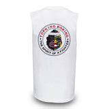TOP KING TKSLS-029 MUAY THAI BOXING TANK TOP Size S-XXL White